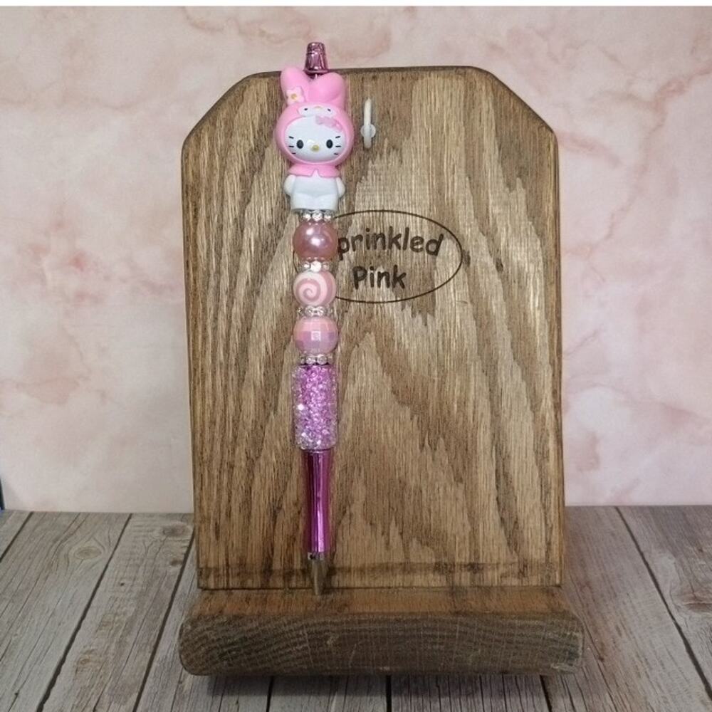 #HK-850 Handmade Beaded Pen Hello Kitty My Melody